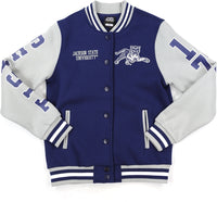 Big Boy Jackson State Tigers S6 Womens Fleece Jacket [Navy Blue]