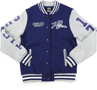 Big Boy Jackson State Tigers S6 Womens Fleece Jacket [Navy Blue]