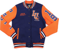 Big Boy Langston Lions S6 Womens Fleece Jacket [Navy Blue]