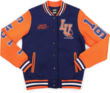 Big Boy Langston Lions S6 Womens Fleece Jacket [Navy Blue]