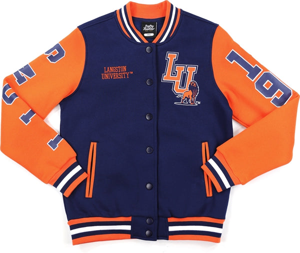Big Boy Langston Lions S6 Womens Fleece Jacket [Navy Blue]