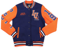 Big Boy Langston Lions S6 Womens Fleece Jacket [Navy Blue]