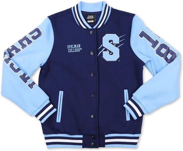 Big Boy Spelman Jaguars S6 Womens Fleece Jacket [Navy Blue]