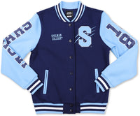 Big Boy Spelman Jaguars S6 Womens Fleece Jacket [Navy Blue]