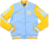 Big Boy Southern Jaguars S6 Womens Fleece Jacket [Sky Blue]