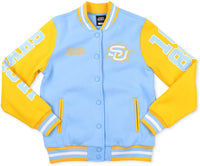 Big Boy Southern Jaguars S6 Womens Fleece Jacket [Sky Blue]