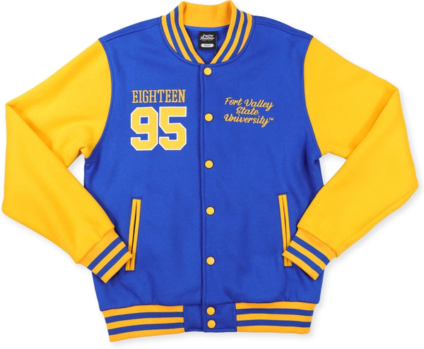 Big Boy Fort Valley State Wildcats S2 Mens Fleece Jacket [Royal Blue]