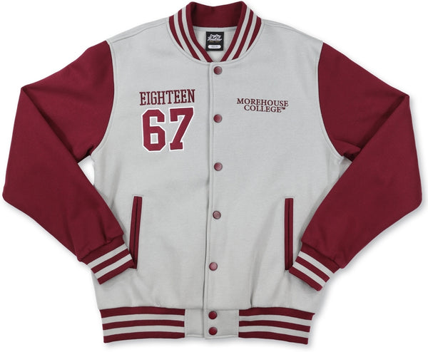 Big Boy Morehouse Maroon Tigers S2 Mens Fleece Jacket [Grey]