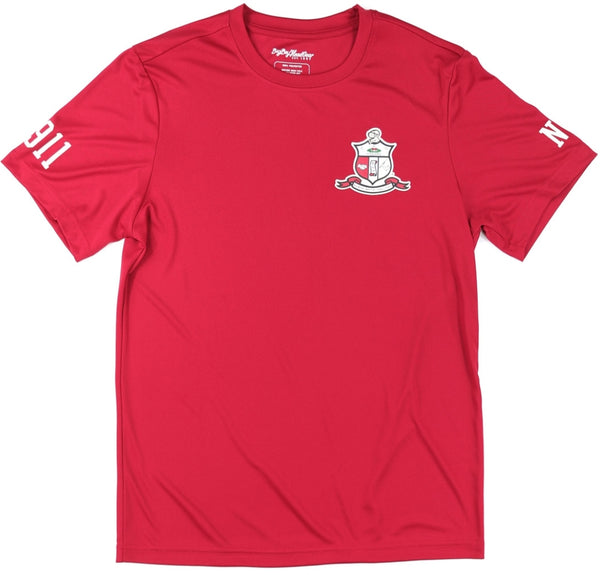 Big Boy Kappa Alpha Psi Divine 9 S17 Dry Fit Tee [Crimson Red]