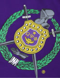 Big Boy Omega Psi Phi Divine 9 S17 Dry Fit Tee [Purple]