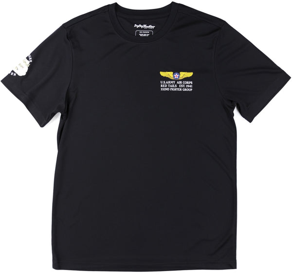 Big Boy Tuskegee Airmen S17 Adult Dry Fit Tee [Black]