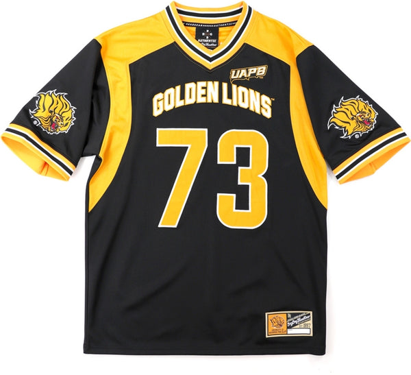 Big Boy Arkansas At Pine Bluff Golden Lions Adult Football Jersey [Black]