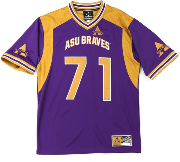 Big Boy Alcorn State Braves S16 Adult Football Jersey [Purple]