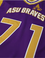 Big Boy Alcorn State Braves S16 Adult Football Jersey [Purple]
