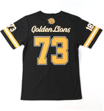Big Boy Arkansas At Pine Bluff Golden Lions S2 Womens Football Jersey Tee [Black]