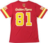 Big Boy Tuskegee Golden Tigers S2 Womens Football Jersey Tee [Crimson Red]
