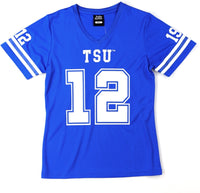 Big Boy Tennessee State Tigers S2 Womens Football Jersey Tee [Royal Blue]