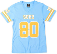 Big Boy Southern Jaguars S2 Womens Football Jersey Tee [Sky Blue]