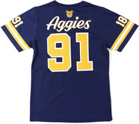 Big Boy North Carolina A&T Aggies S2 Womens Football Jersey Tee [Navy Blue]