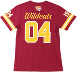 Big Boy Bethune-Cookman Wildcats S2 Womens Football Jersey Tee [Crimson Red]