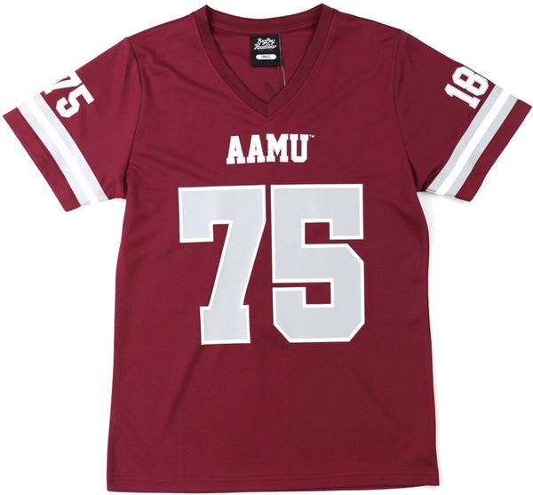 Big Boy Alabama A&M Bulldogs S2 Womens Football Jersey Tee [Maroon]