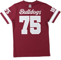 Big Boy Alabama A&M Bulldogs S2 Womens Football Jersey Tee [Maroon]