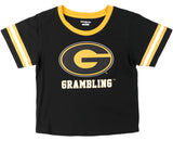 Big Boy Headgear Grambling State Tigers S6 Womens Cropped Tee [Black]