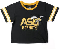 Big Boy Alabama State Hornets S6 Womens Cropped Tee [Black]