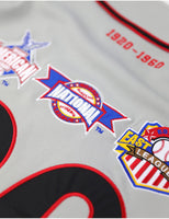 Big Boy Negro Leagues Baseball Museum NLBM S5 Commemorative Adult Baseball Jersey [Grey]