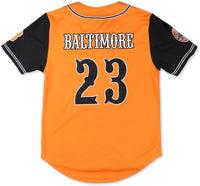 Big Boy Baltimore Black Sox S5 Adult Baseball Jersey [Orange]