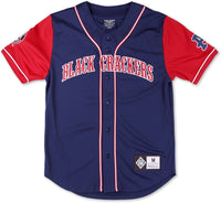 Big Boy Atlanta Black Crackers S5 Adult Baseball Jersey [Navy Blue]