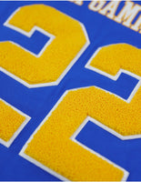 Big Boy Sigma Gamma Rho Divine 9 S1 Oversized Chenille Football Jersey Tee [Royal Blue]