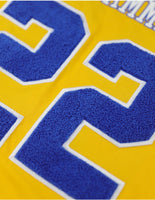 Big Boy Sigma Gamma Rho Divine 9 S1 Oversized Chenille Football Jersey Tee [Gold]