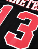 Big Boy Delta Sigma Theta Divine 9 S1 Oversized Chenille Football Jersey Tee [Black]