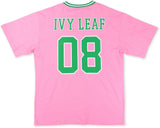Big Boy Alpha Kappa Alpha Divine 9 S1 Oversized Chenille Football Jersey Tee [Pink]