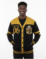 Big Boy Alpha Phi Alpha Divine 9 S8 Sweater Cardigan [Black]