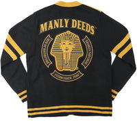 Big Boy Alpha Phi Alpha Divine 9 S8 Sweater Cardigan [Black]