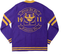 Big Boy Omega Psi Phi Divine 9 S8 Sweater Cardigan [Purple]
