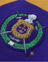 Big Boy Omega Psi Phi Divine 9 S8 Sweater Cardigan [Purple]