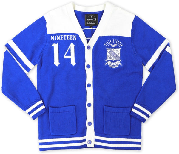 Big Boy Phi Beta Sigma Divine 9 S8 Sweater Cardigan [Royal Blue]