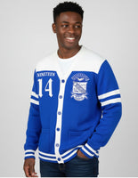 Big Boy Phi Beta Sigma Divine 9 S8 Sweater Cardigan [Royal Blue]