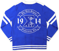 Big Boy Phi Beta Sigma Divine 9 S8 Sweater Cardigan [Royal Blue]