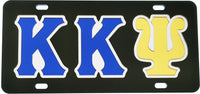 Kappa Kappa Psi Outline Mirror Colored License Plate [Black/Blue/Silver/Gold]