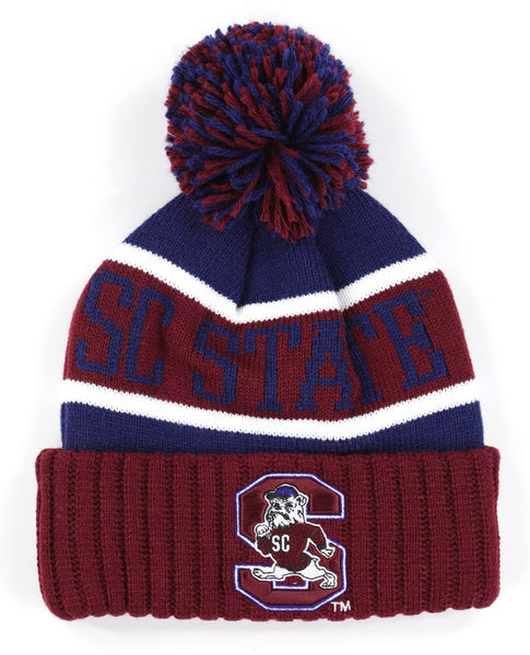 Big Boy South Carolina State Bulldogs S256 Adult Beanie With Ball [Maroon]