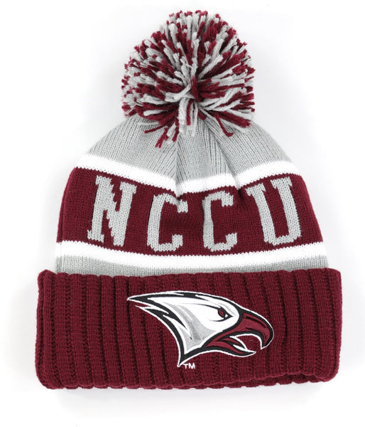 Big Boy North Carolina Central Eagles S256 Adult Beanie With Ball [Maroon]