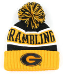 Big Boy Grambling State Tigers S256 Adult Beanie With Ball [Black]