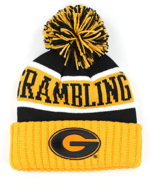 Big Boy Grambling State Tigers S256 Adult Beanie With Ball [Black]