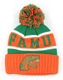 Big Boy Florida A&M Rattlers S256 Adult Beanie With Ball [Green]