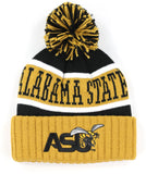 Big Boy Alabama State Hornets S256 Adult Beanie With Ball [Black]