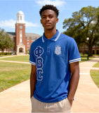 Big Boy Phi Beta Sigma Divine 9 S6 Polo Shirt [Royal Blue]